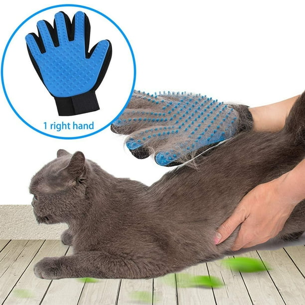 Pet Grooming Glove Dog Cat Dirt Hair Fur Removal Remover Brush Gentle Deshedding